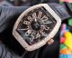 Swiss Replica Franck Muller V45 Yachting Rose Gold Diamond Case Black Leather Strap Watch  (3)_th.jpg